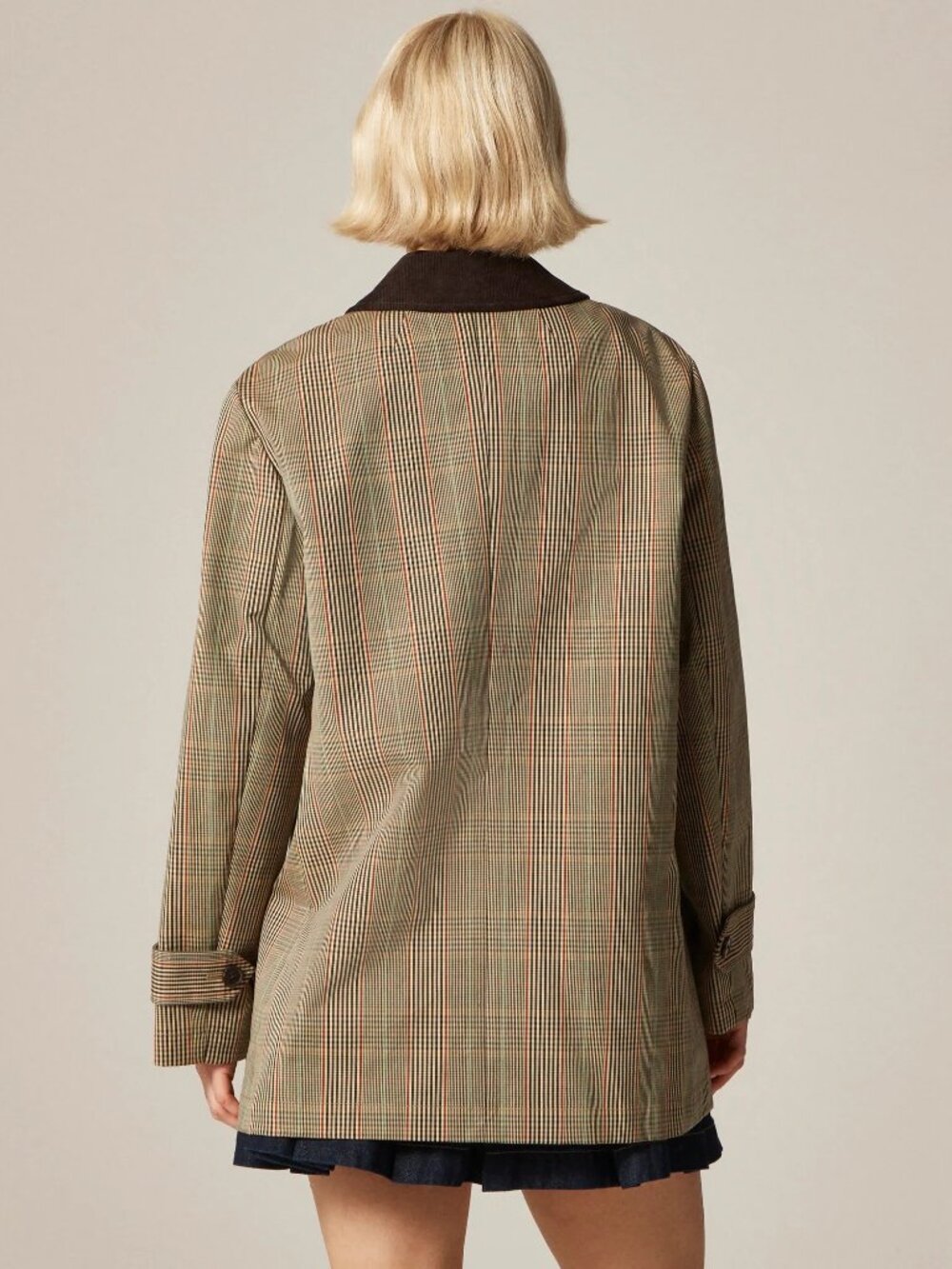J. Crew NWOT Barn Jacket in Plaid Double Faced Cotton Size M - Picture 5 of 15